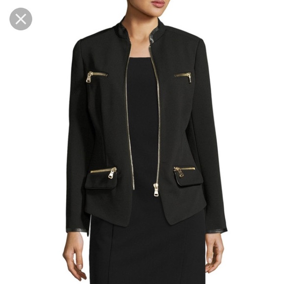 Free People Jackets & Blazers - Raison D'Être Black Lady Zip-Front Blazer